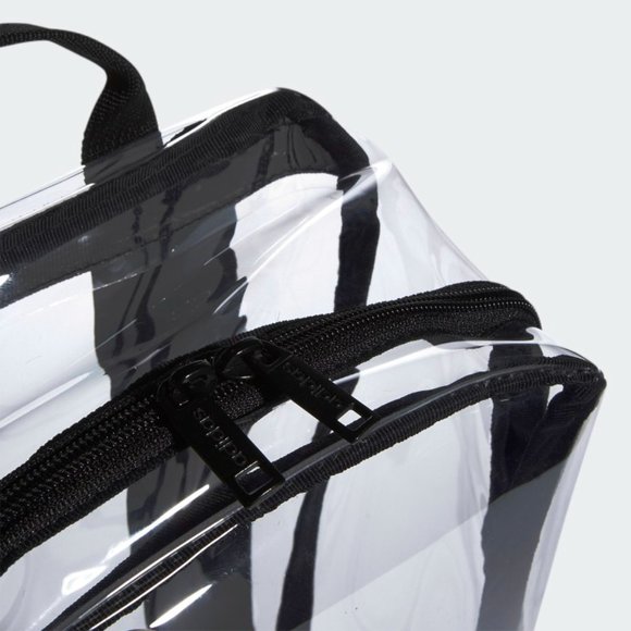 ADIDAS Clear/Transparent Backpack/Game School Bag Linear NEW - Picture 5 of 6